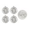Antiqued Pewter Plated Brass Full Moon Pendants - Set of Four - - P-P90
